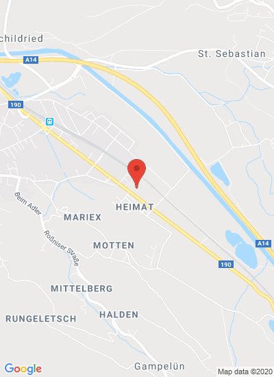 Map showing Frastanz, Austria