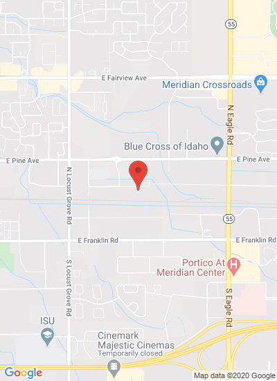 Map showing Meridian, United States