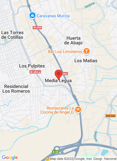 Map showing Las Torres de Cotillas, Spain