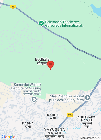 Map showing Nagpur, India