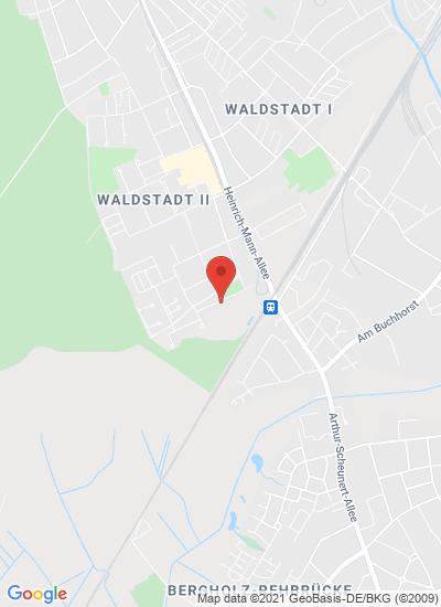 Map showing Potsdam, Germany