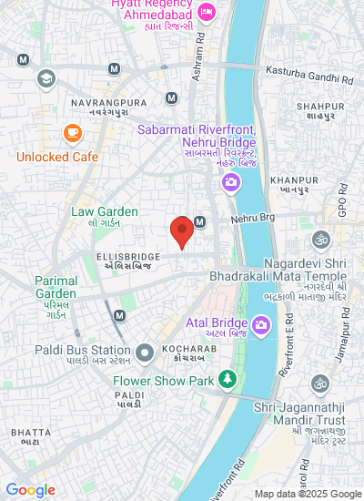 Map showing Ahmedabad, India