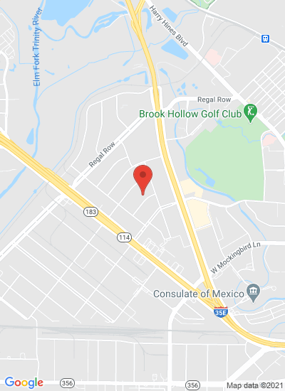 Map showing Dallas, United States