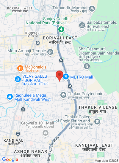 Map showing Mumbai, India