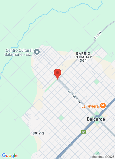 Map showing Balcarce, Argentina