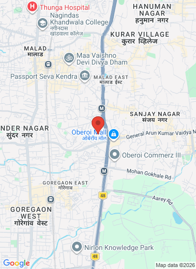 Map showing Mumbai, India