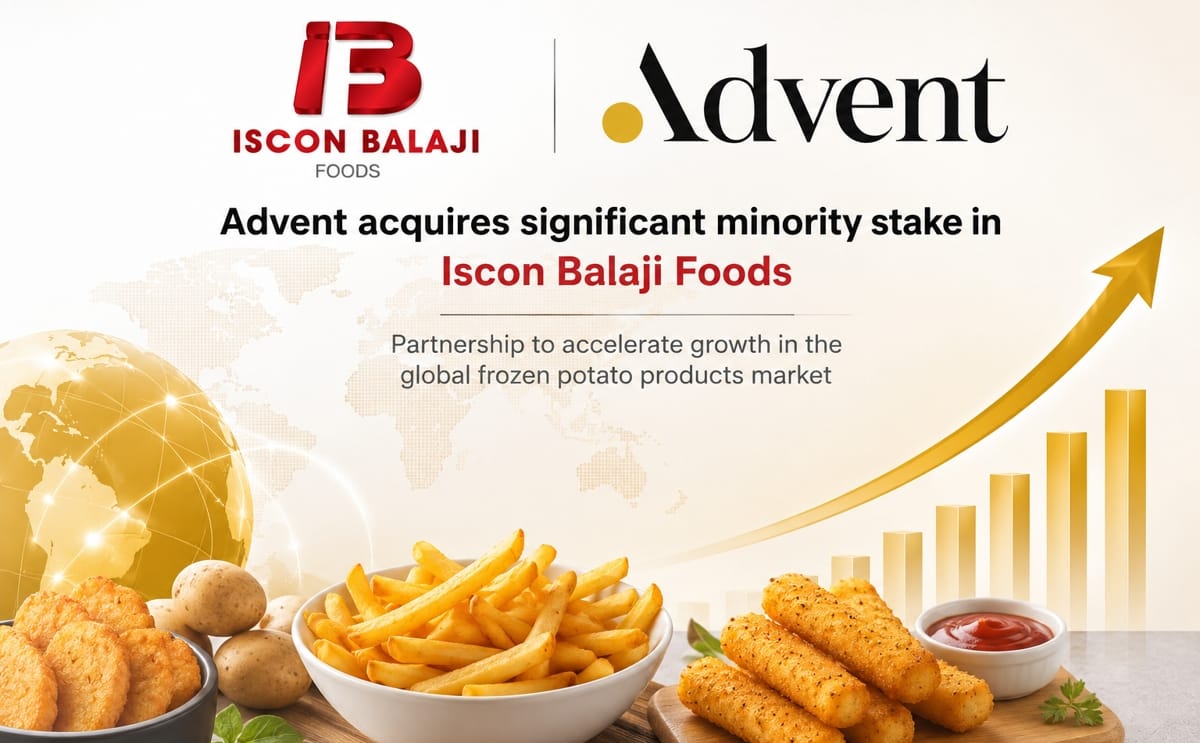 Advent acquires significant minority stake in iscon balaji foods