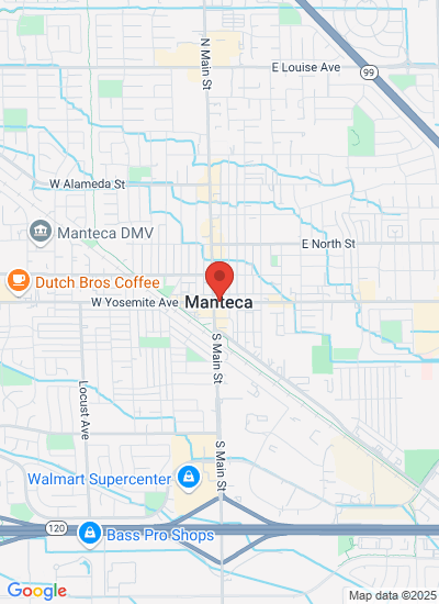 Map showing Manteca, United States