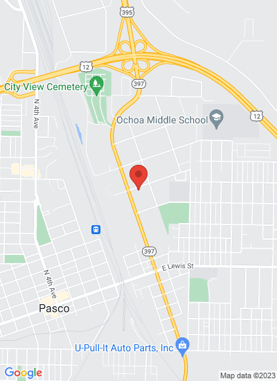 Map showing Pasco, United States