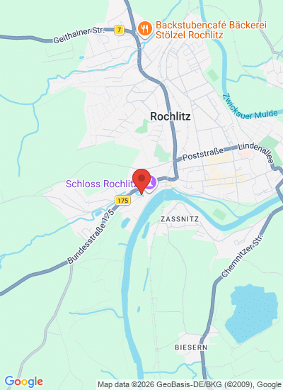 Map showing Erlau, Germany