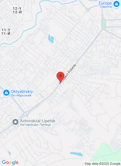 Map showing Lipeck, Russia