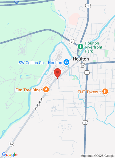 Map showing houlton, United States