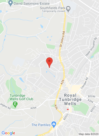 Map showing Tunbridge Wells, United Kingdom
