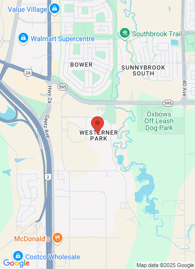 Map showing Red Deer, Canada