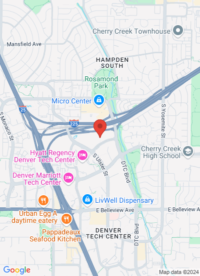 Map showing Denver, United States