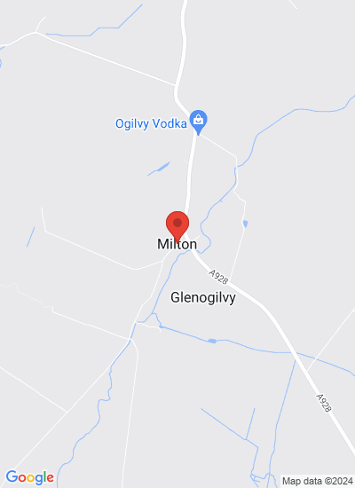 Map showing Forfar, United Kingdom