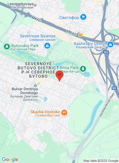 Map showing Moscow, Russia
