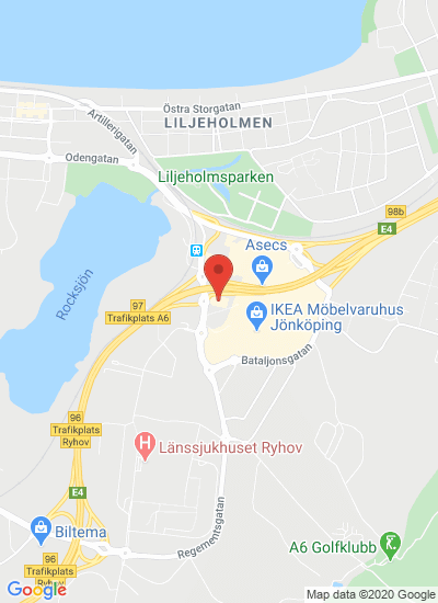 Map showing Jönköping, Sweden