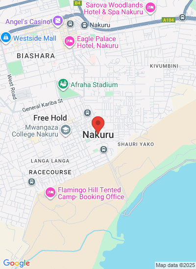 Map showing Nakuru, Kenya