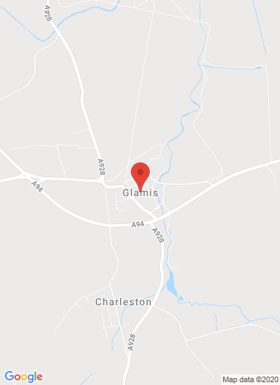 Map showing By Forfar, United Kingdom