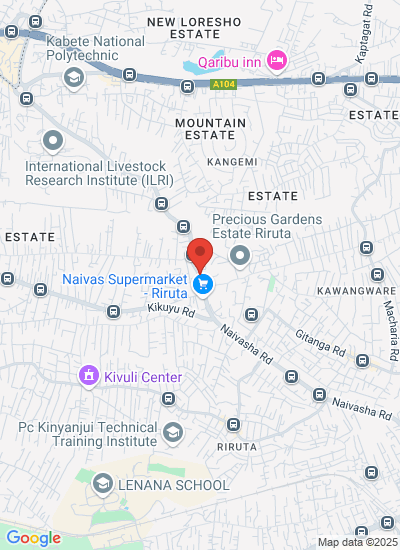 Map showing Nairobi, Kenya