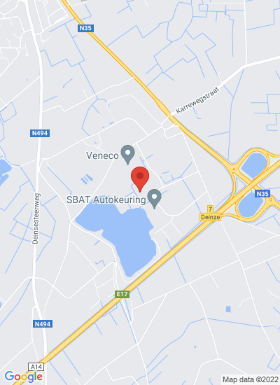 Map showing Nazareth, Belgium