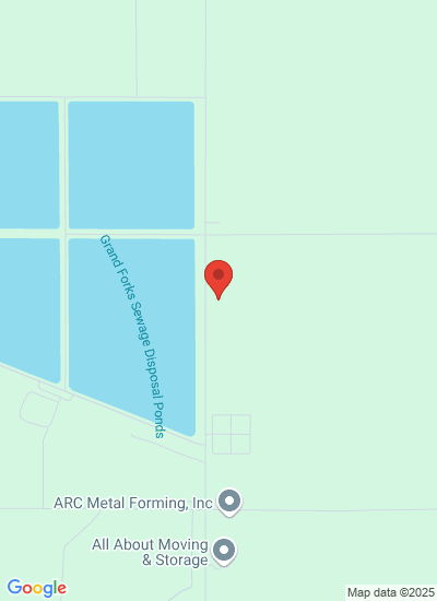 Map showing Grand Forks, United States