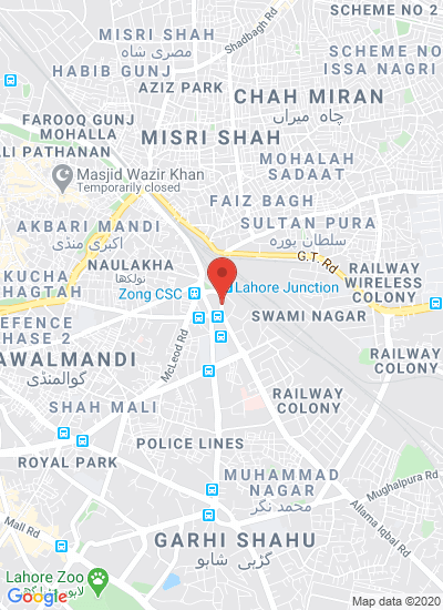 Map showing Lahore, Pakistan