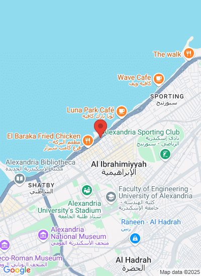 Map showing El-Shatby, Egypt