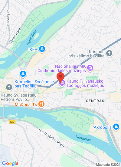 Map showing Lithuania