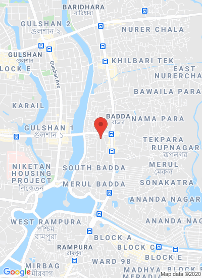 Map showing Dhaka, Bangladesh