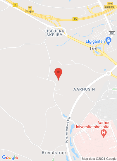 Map showing Aarhus, Denmark