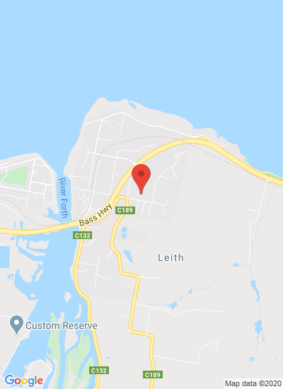 Map showing Leith, Australia