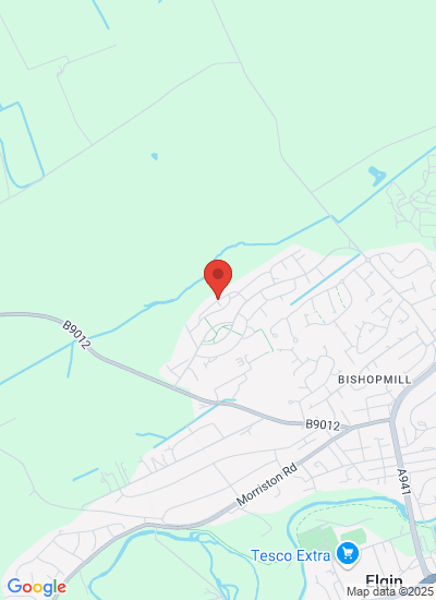 Map showing Elgin, United Kingdom