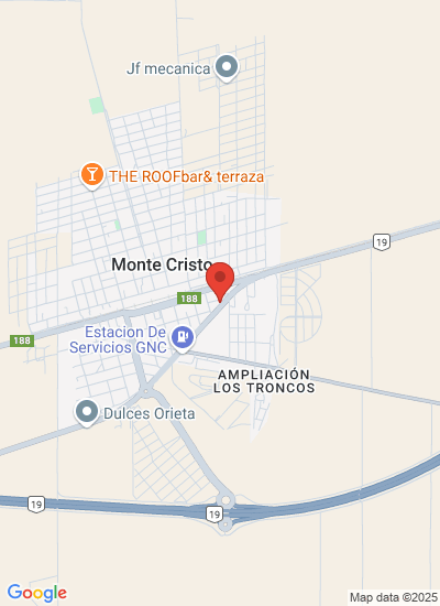 Map showing MONTECRISTO (RIO PRIMERO), Argentina