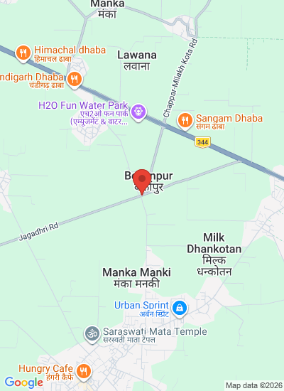 Map showing ambala, India