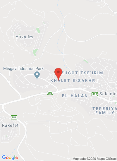 Map showing Misgav, Israel
