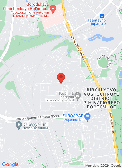 Map showing Moscow, Russia