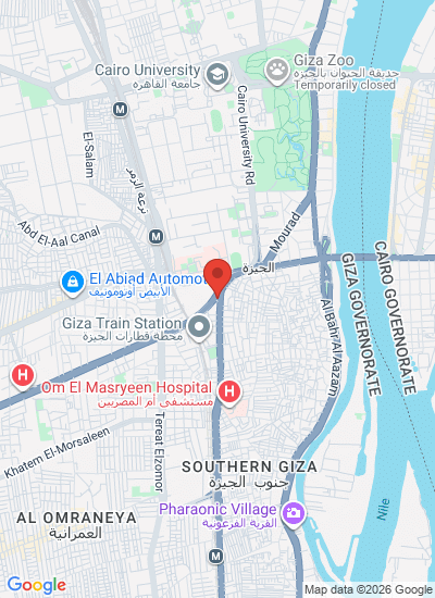 Map showing Giza, Egypt