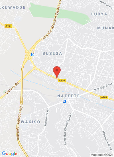 Map showing Kampala, Uganda