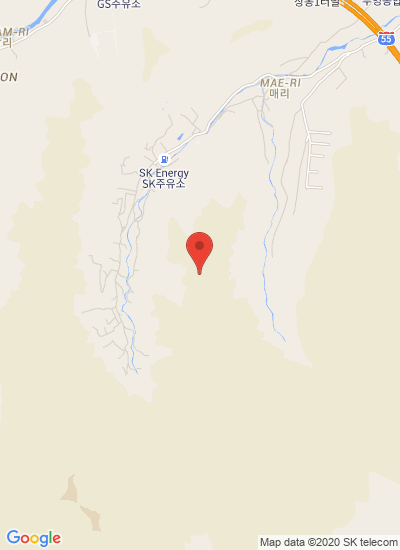 Map showing Sangdong-Myeon, Gimhae-si, South Korea