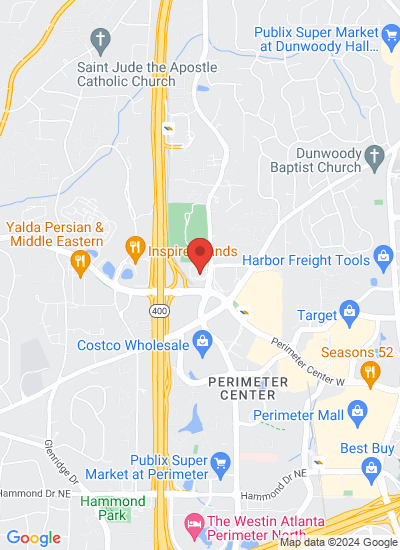 Map showing Atlanta, United States