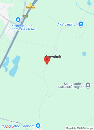 Map showing VODSKOV, Denmark