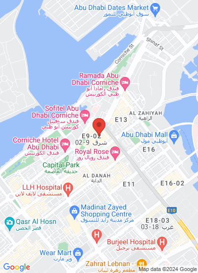 Map showing United Arab Emirates