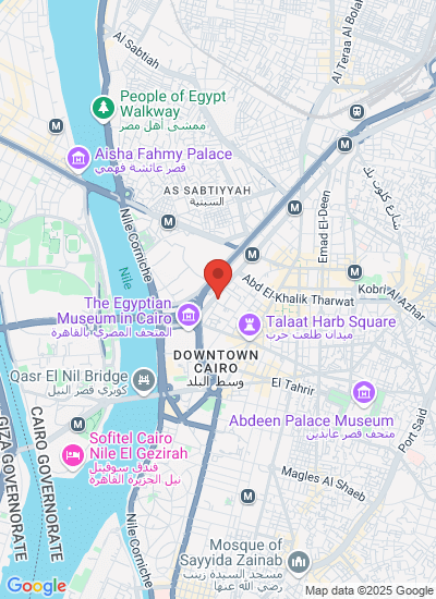 Map showing Cairo, Egypt