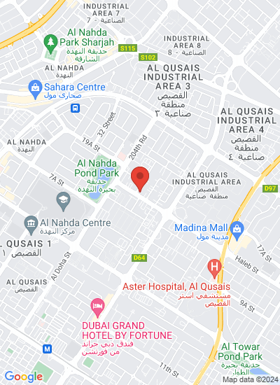 Map showing United Arab Emirates