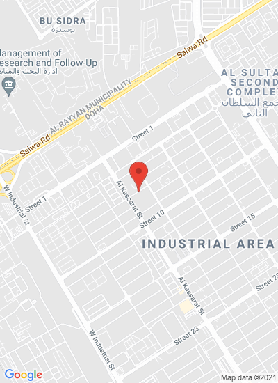 Map showing Doha, Qatar