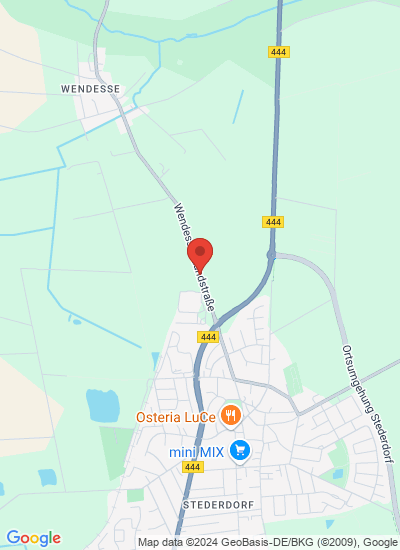 Map showing Peine, Germany