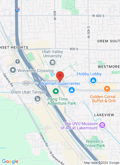 Map showing Orem, United States