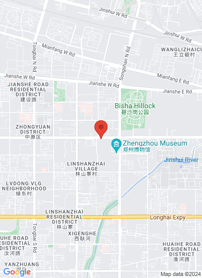 Map showing Zhengzhou Shi, China